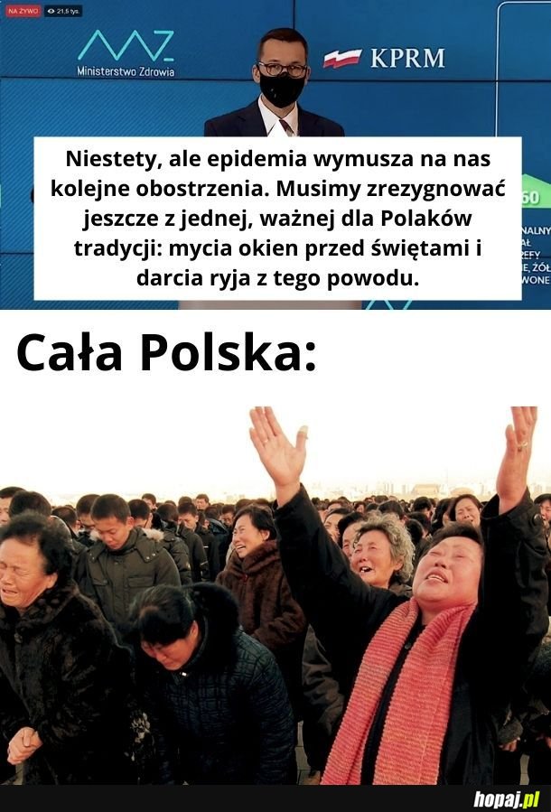 To akurat miałoby sens, bo przy myciu okien można się przeziębić