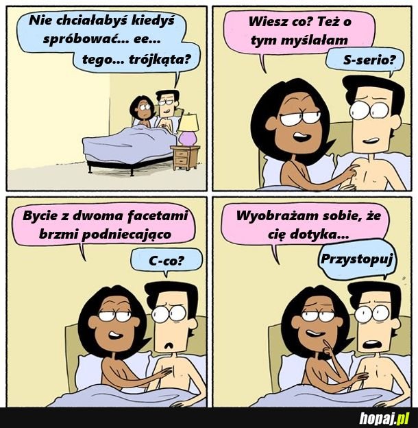 Kiedy proponujesz dziewczynie trójkącik