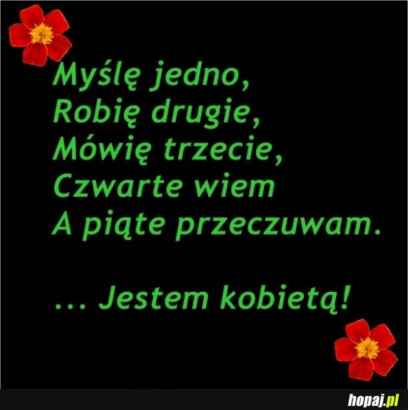 Jestem kobietą!