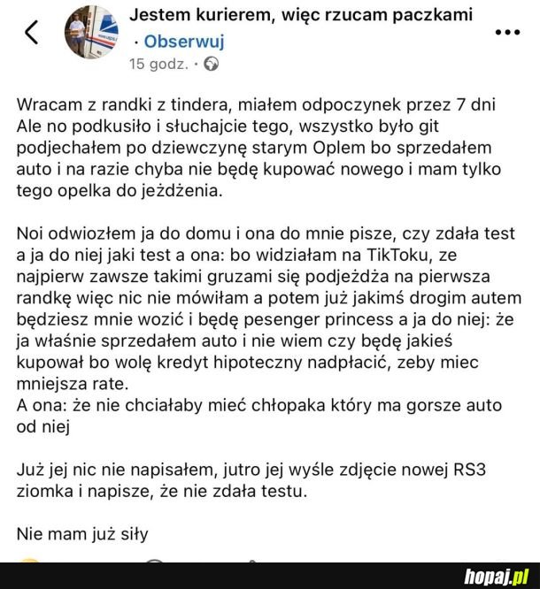 Jest ciężko