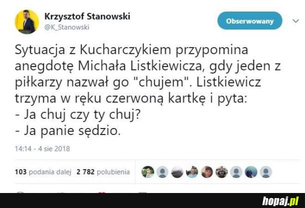 Sytuacja z Kucharczykiem