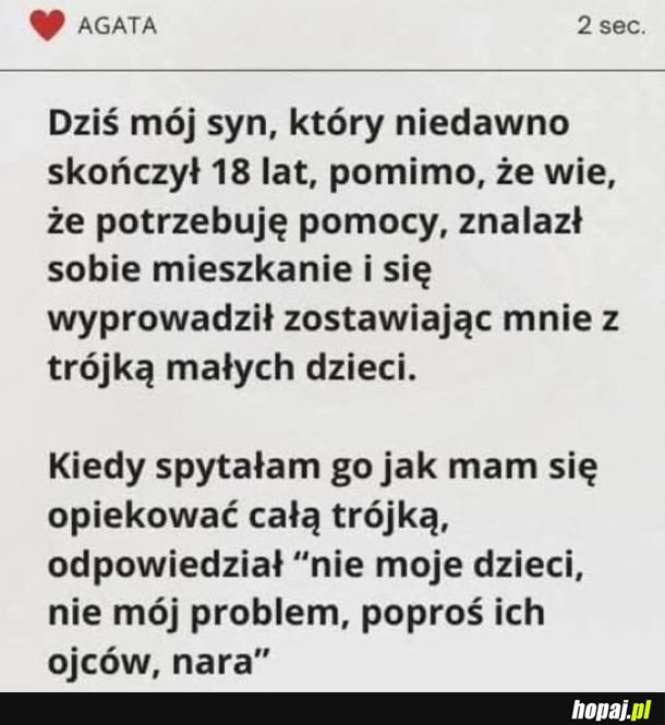 I prawidłowo, to nie jego problem