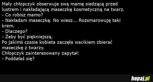 Mały chłopczyk i mama