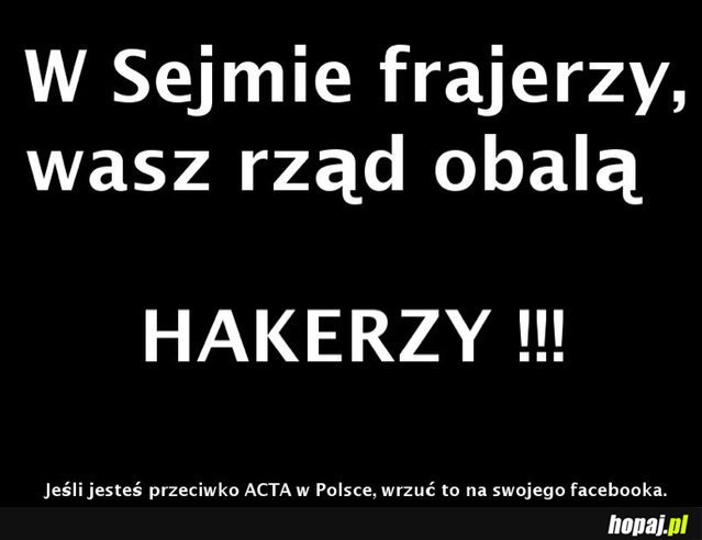 Nie dla ACTA!