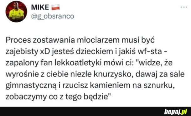 Proces powstawania młociarzy