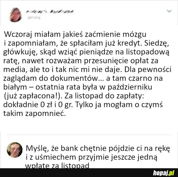 Bank się nie obrazi za jeszcze jedną ratę