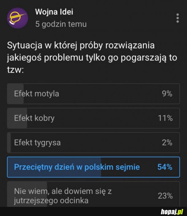Efekt polskiego sejmu