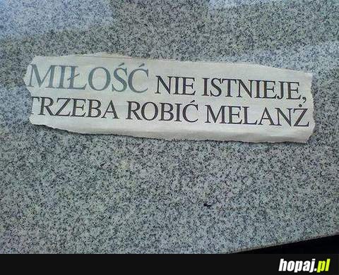 Miłość nie istnieje