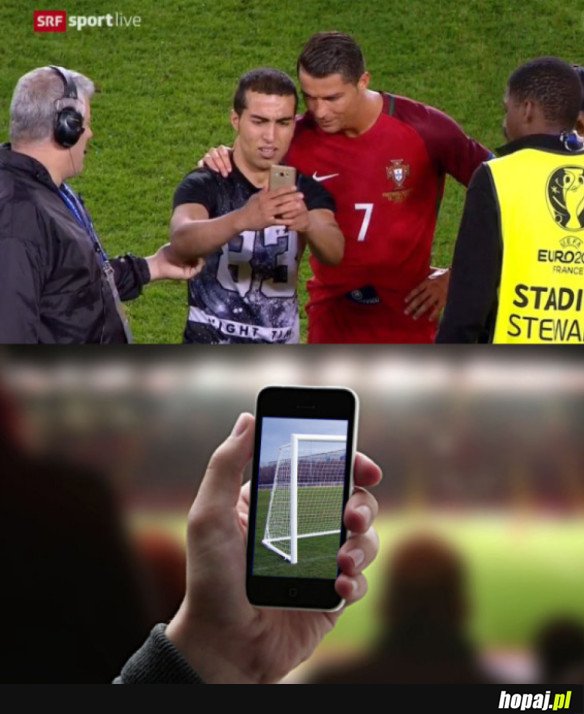 Selfie fana z Ronaldo po meczu