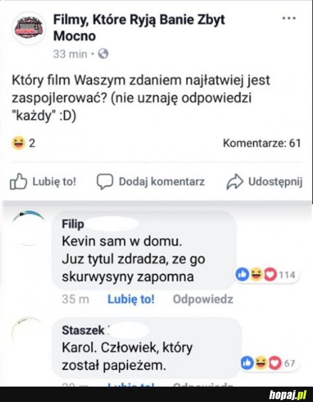 Najłatwiejsze spoilery