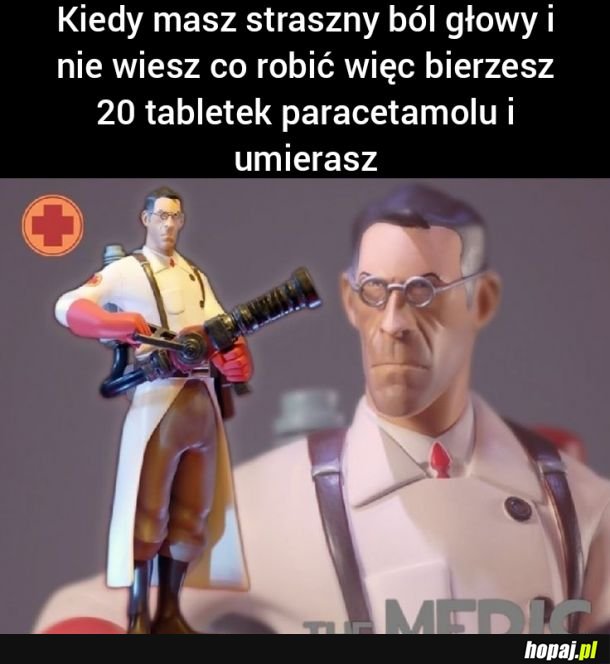 Przynajmniej głowa już nie boli