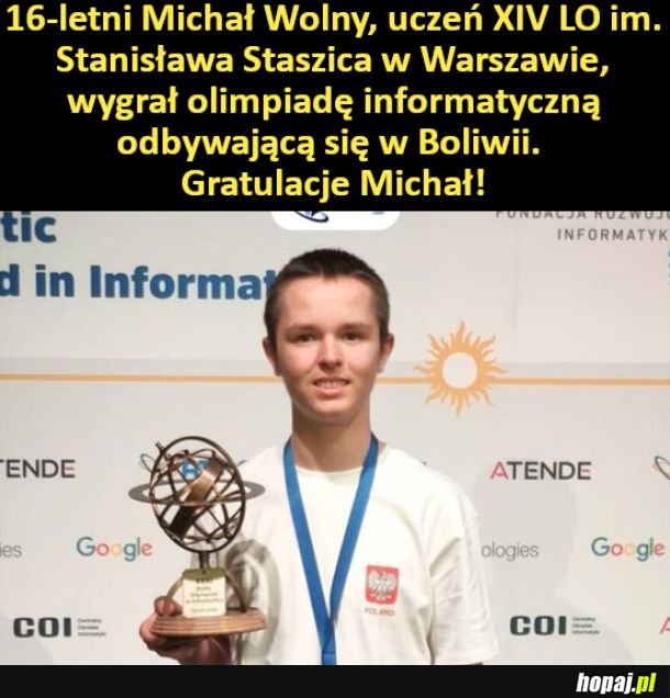 Gratulacje Michał!