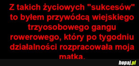 Życiowe sukcesy