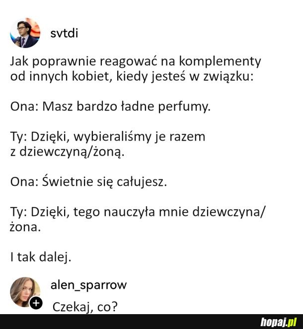 Jak poprawnie reagować na komplementy od innych kobiet, kiedy jesteś w związku