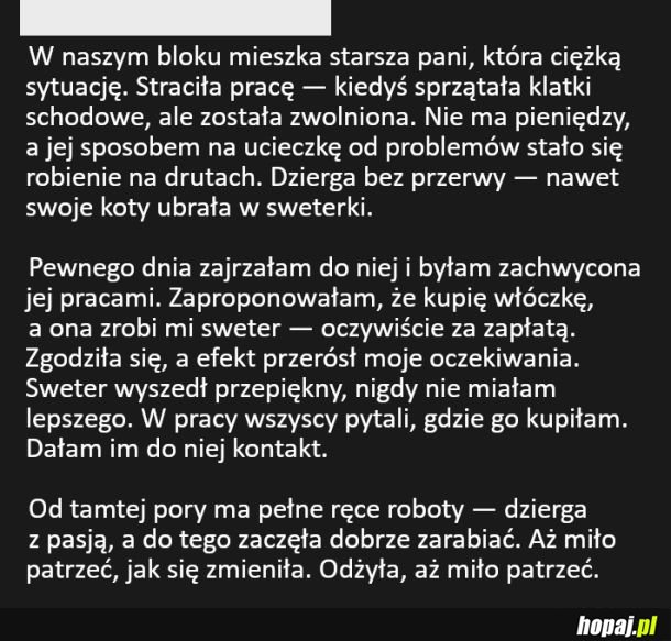 Ciężka sytuacja starszej pani