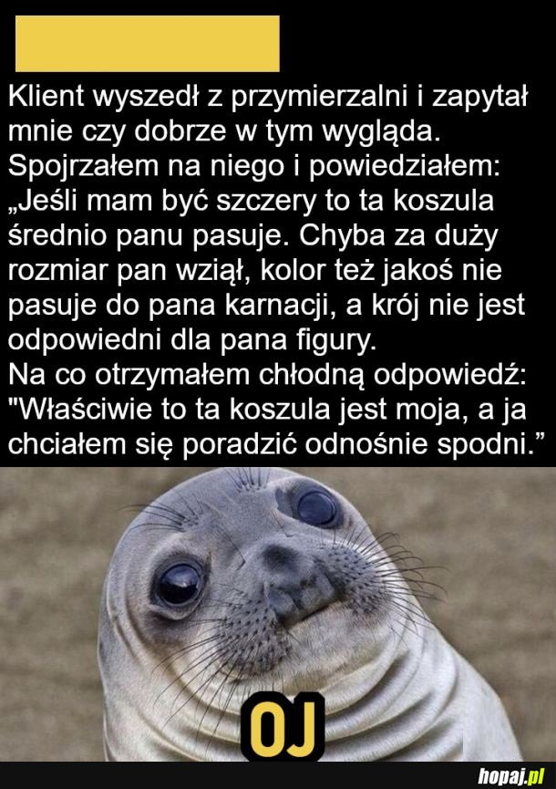 Trochę niezręcznie