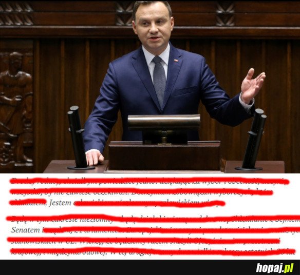 WAŻNE PRZEMÓWIENIE