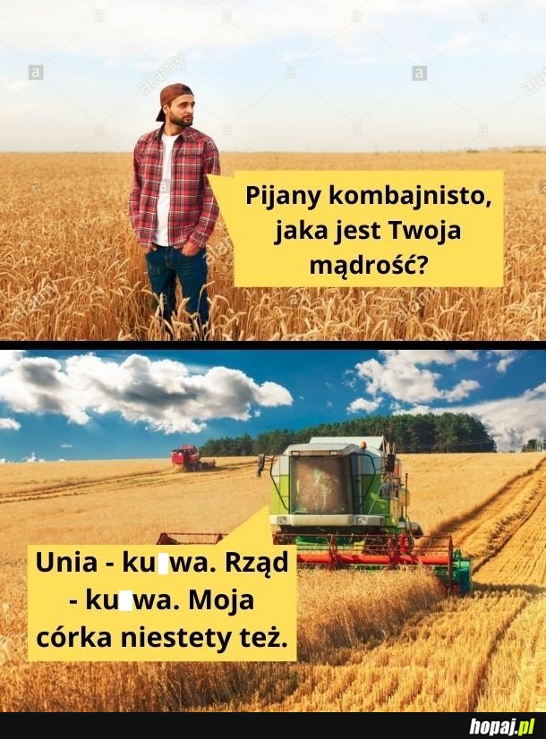 Trudne życie kombajnisty