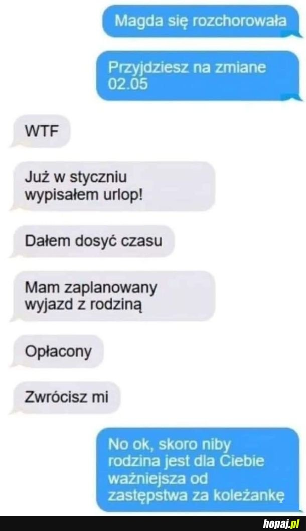 Foch od szefowej XD