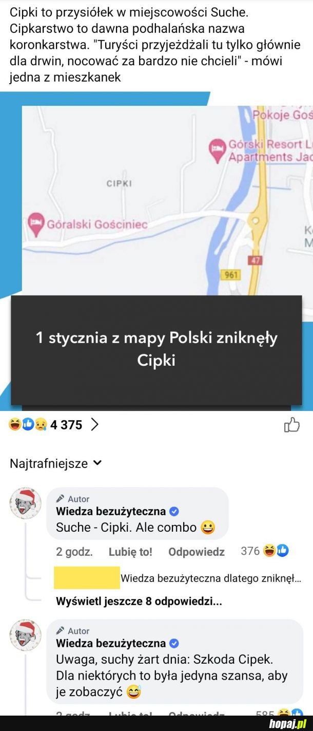 Zniknęły C***i z mapy Polski