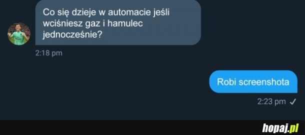 Zagadka samochodu z automatyczną skrzynią biegów