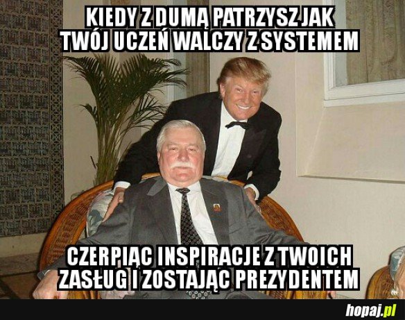 Wałęsa inspiracją Trumpa