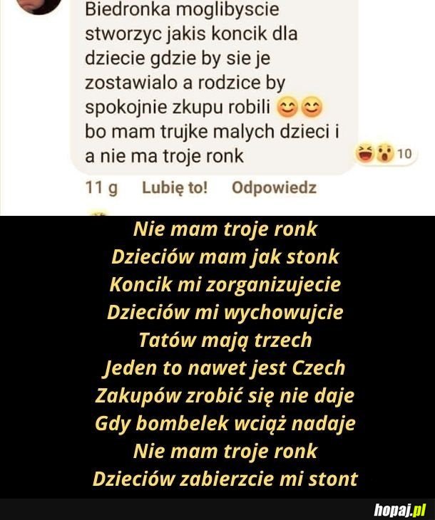 Biedra, no weź te dzieci!