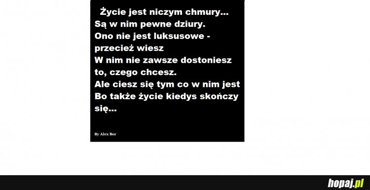 Życie...