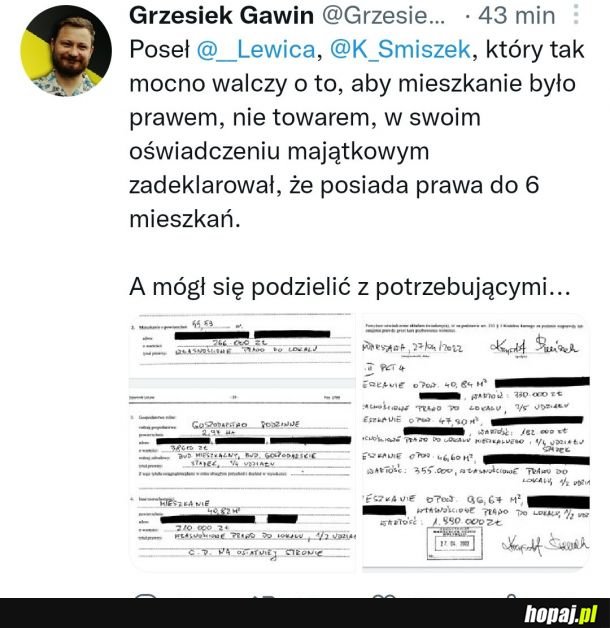 Lewica i hipokryzja? Stare, znałem.