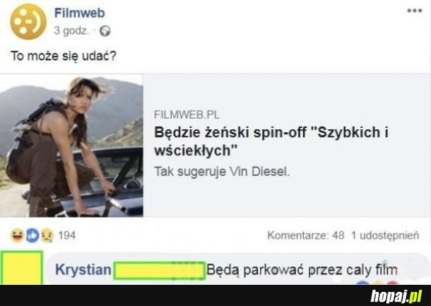 Spin-off &quot;szybkich i wściekłych&quot;