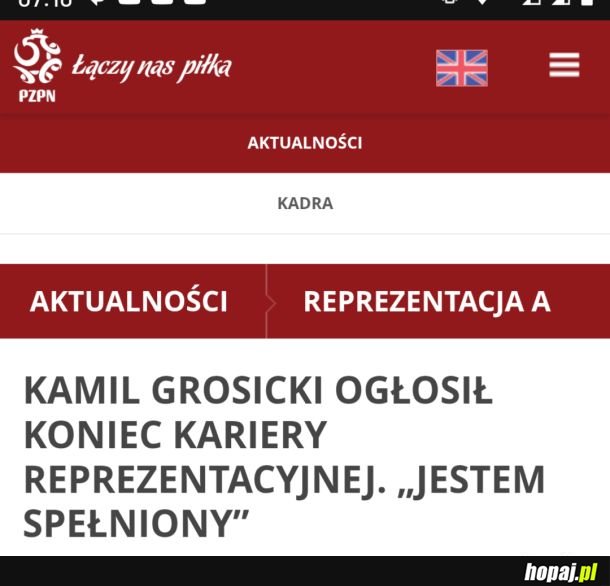 Po takim meczu na bank