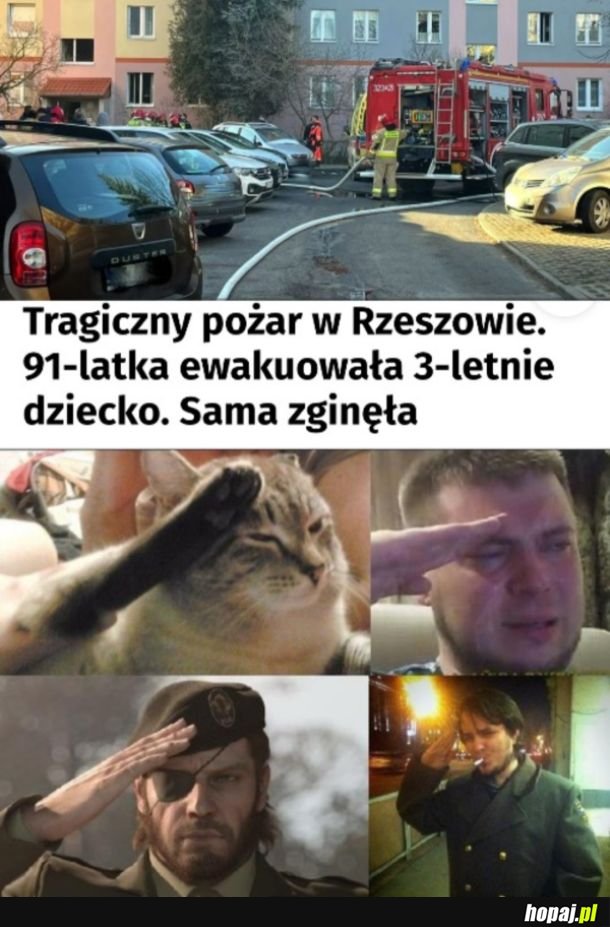 Prababcia uratowała prawnuczkę z pożaru