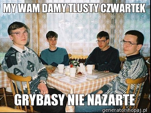 MY WAM DAMY TLUSTY CZWARTEK