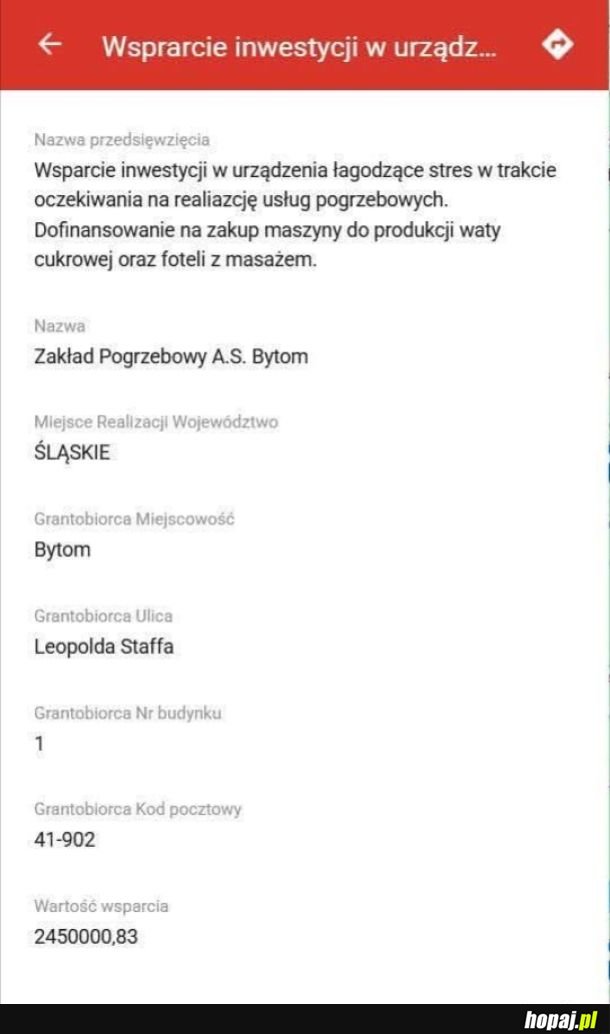 Taki wniosek to ja rozumiem