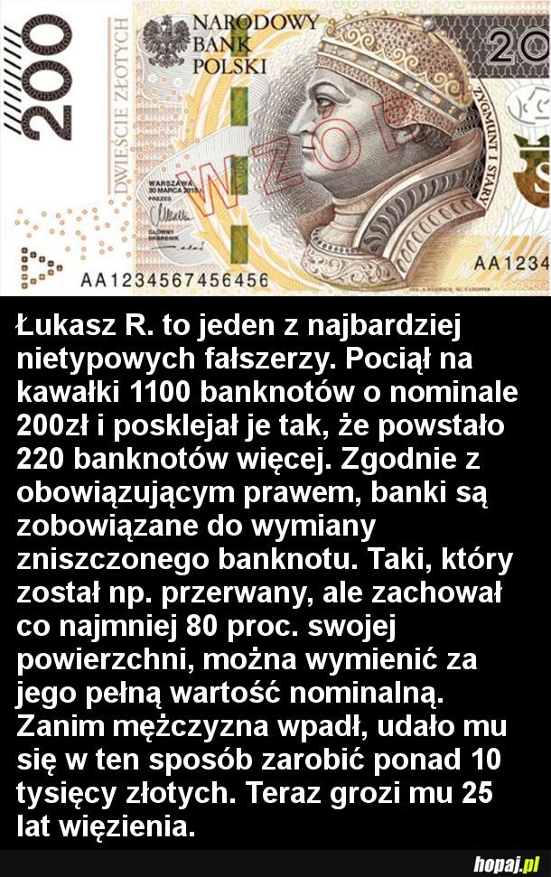 Fałszowanie pieniędzy