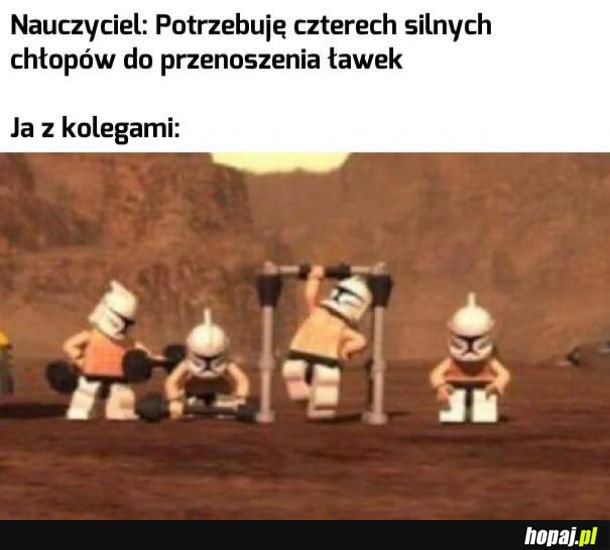 Noszenie ławek