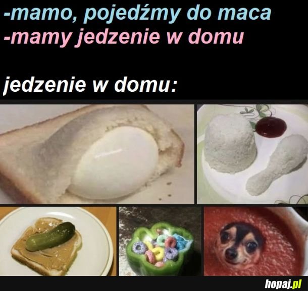 Jedzenie w domu ech