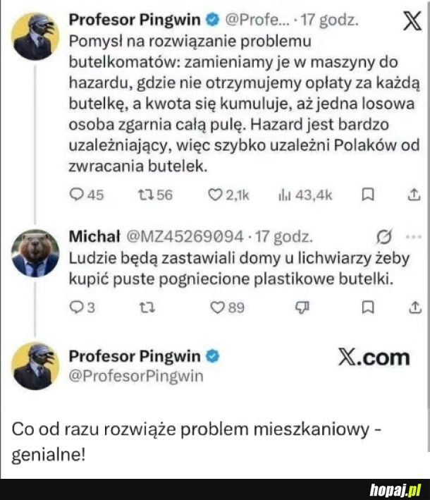 Rozwiążanie problemu butelkomatów