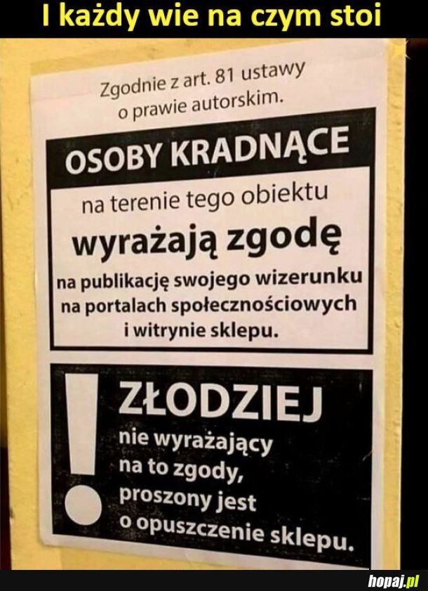 I każdy wie na czym stoi