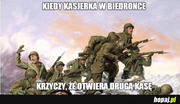 KIEDY KASJERKA W BIEDRONCE KRZYCZY ŻE OTWIERA DRUGĄ KASĘ