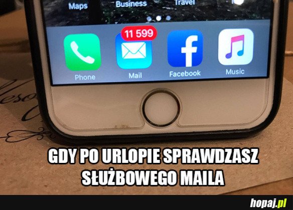 POWRÓT PO URLOPIE 