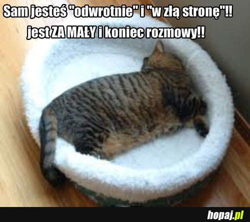 Sam jesteś odwrotnie!