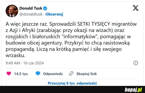 Wzorcowy przykład realizacji przysłowia: &quot;złodziej zawsze najgłośniej krzyczy: łapać złodzieja!&quot;