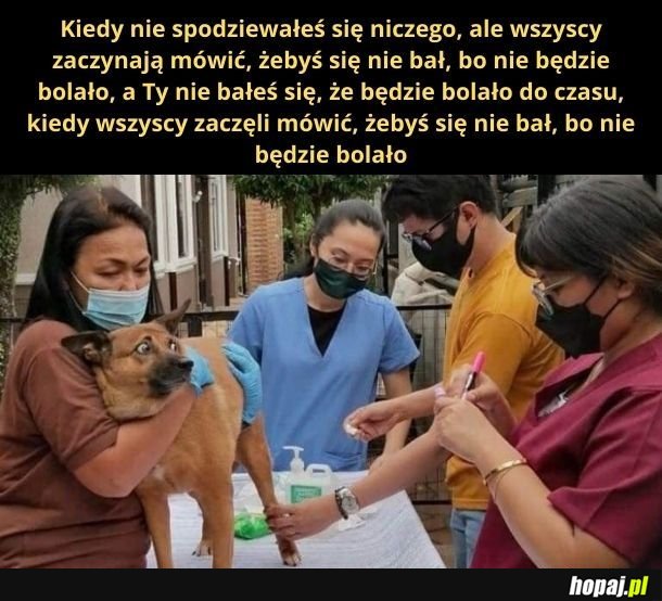 Jak ktoś tak mówi, to znaczy, że będzie bolało