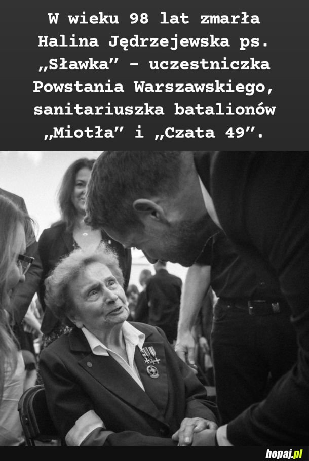 Zmarła &quot;Sławka&quot; - uczestniczka Powstania Warszawskiego
