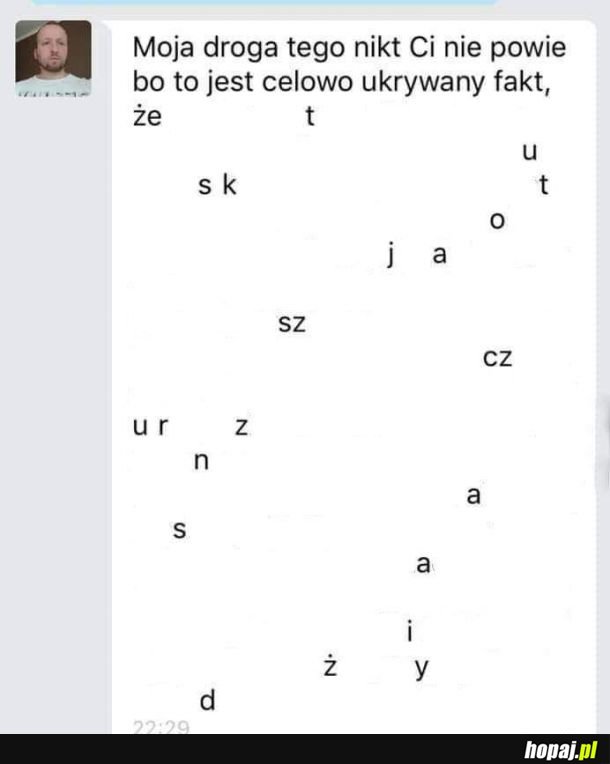  Ukrywany fakt