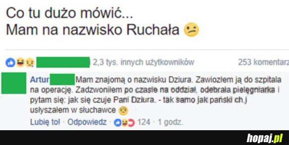 NIEFORTUNNE NAZWISKO
