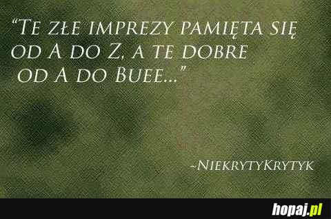 Złe imprezy