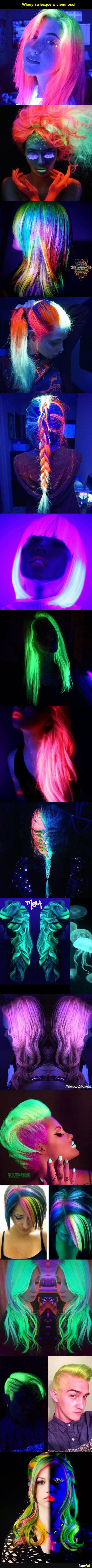 Świecące włosy