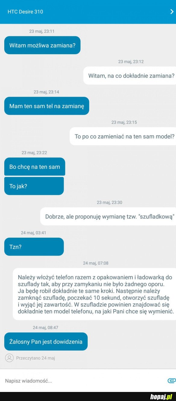 WYMIANA SZUFLADKOWA